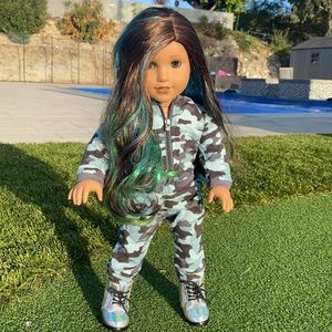 American Girl doll with outfit